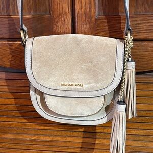 Michael Kors Tan Crossbody Bag with Tassels
